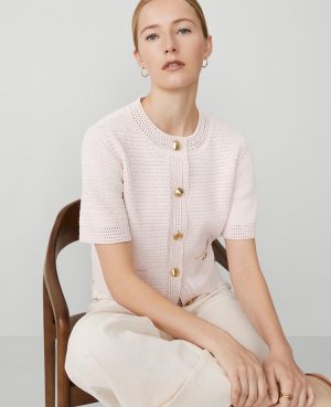 Petite Textured Sweater Jacket