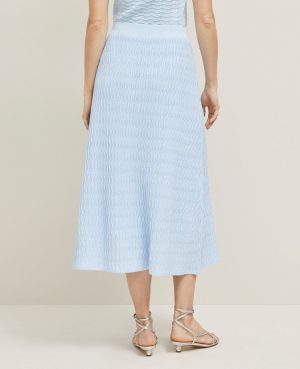 Petite Wavy Stitch Midi Skirt