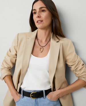 The Petite Crosby Blazer in Doubleweave