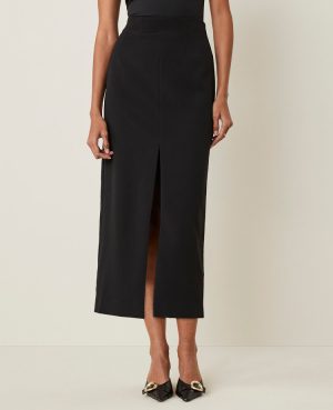 The Column Maxi Skirt in Fluid Crepe