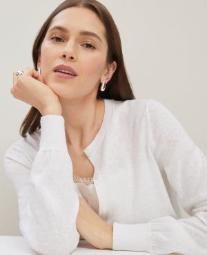 Linen Blend Ann Cardigan