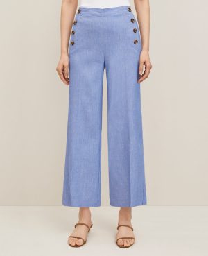 The Sailor Grace Straight Pant in Linen Blend &mdash; Curvy Fit