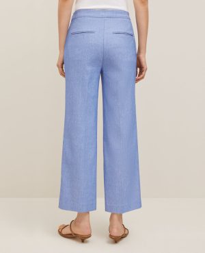 The Sailor Grace Straight Pant in Linen Blend &mdash; Curvy Fit