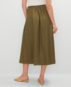 Petite Side-Tie Midi Skirt