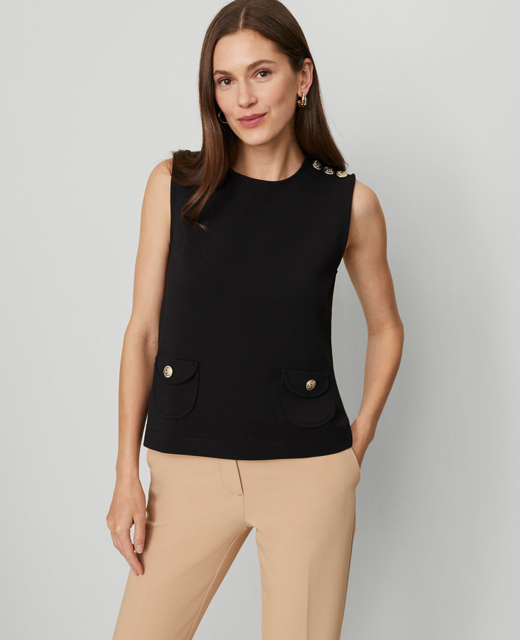 Ponte Patch Pocket Top