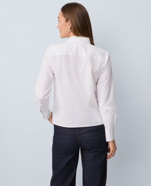 Cropped Bow Shirt