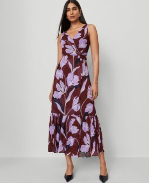 Petite Floral Twist Maxi Dress