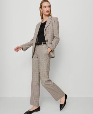 The Straight Pant in Plaid