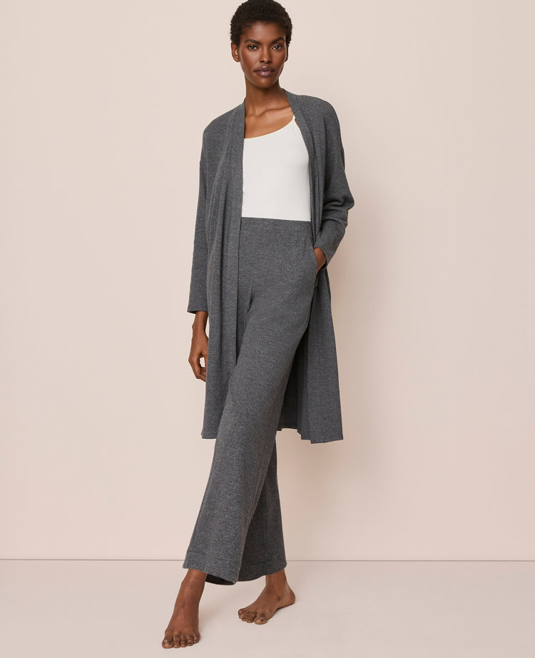 Ribbed Lounge Duster