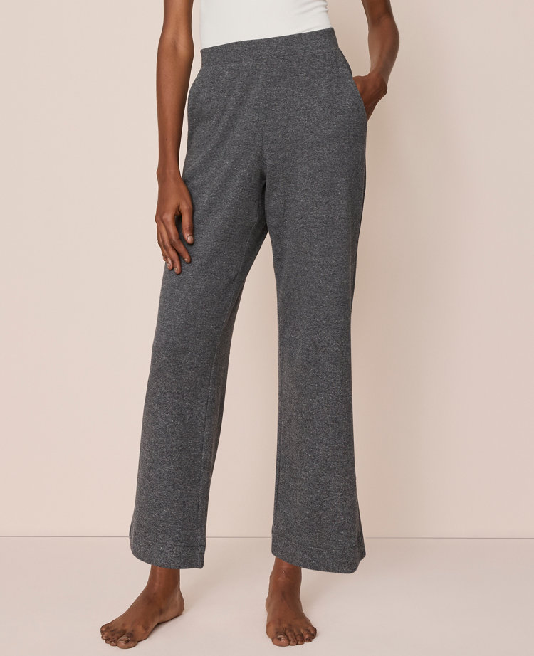 Ribbed Wide-Leg Lounge Pants