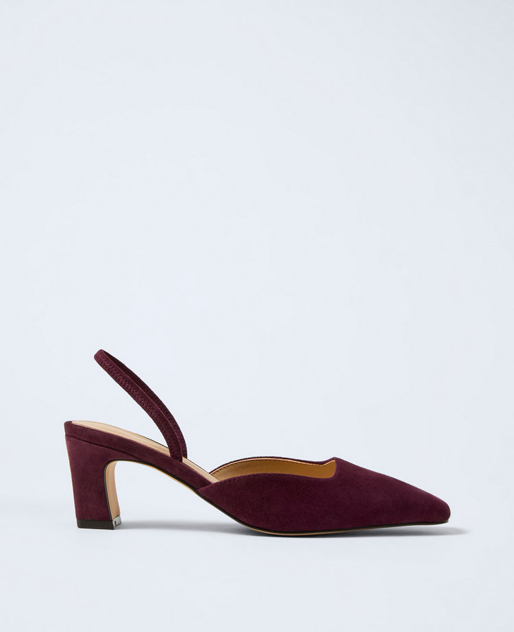 Suede Slingback Pump