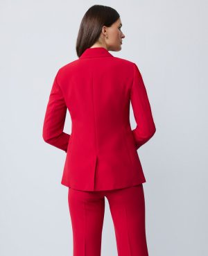 The Two-Button Blazer in Fluid Crepe