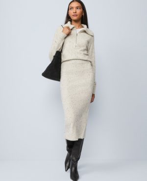 Petite Weekend Collection Sweater Pencil Skirt