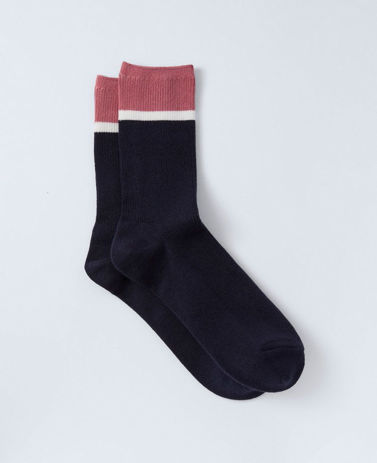Color Block Crew Socks