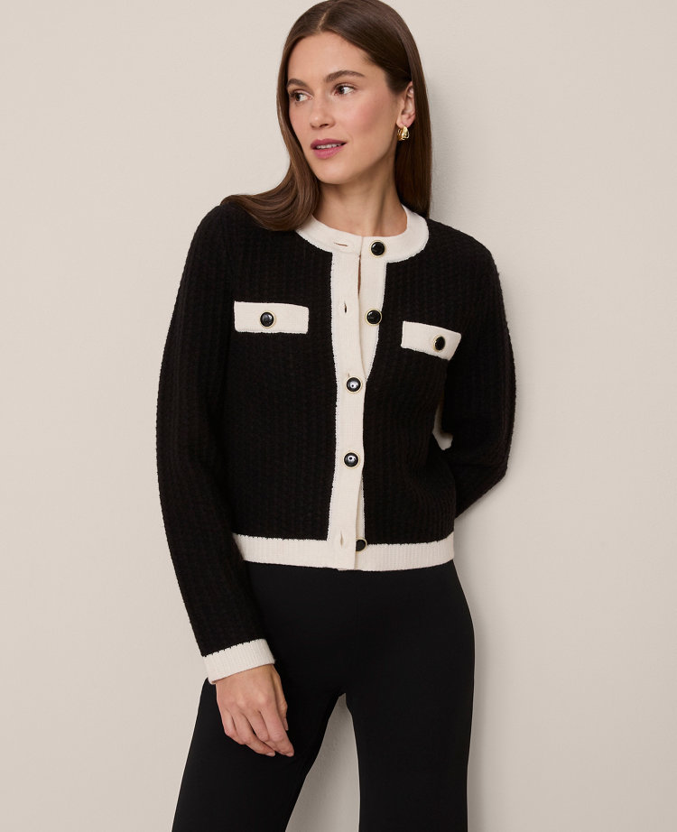 Textured Sweater Jacket