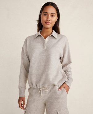 Haven Well Within Fleece Polo Collar Pullover