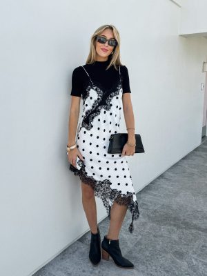 Odette Polka Dot Midi Dress
