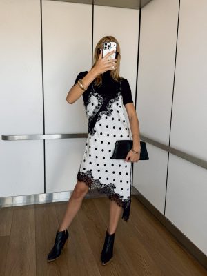 Odette Polka Dot Midi Dress