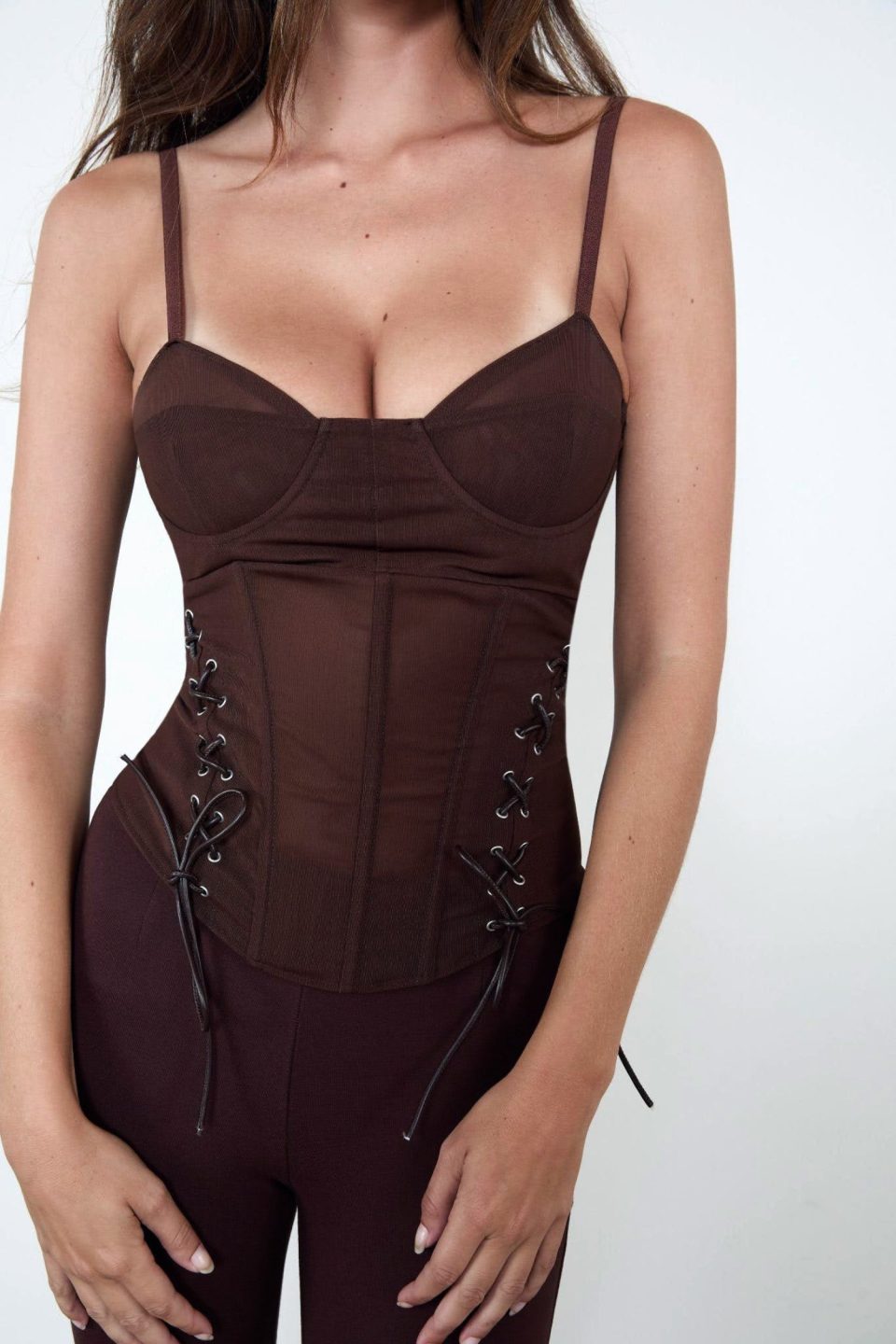 CHRISTINA CORSET - CHOCOLATE